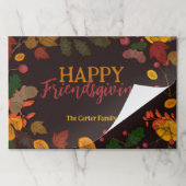 紅葉ズアコーンズベリーフレンドリーディヴィングランチョンマット ペーパーパッド (折り畳み)