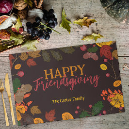 紅葉ズアコーンズベリーフレンドリーディヴィングランチョンマット ペーパーパッド