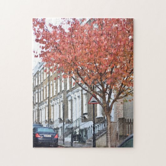 紅葉ズイリントンノースロンドンUK ジグソーパズル (縦)