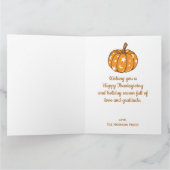 紅葉ズグルーヴィカンプキンホリデーサンクスギビング カード (内部)