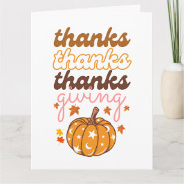 紅葉ズグルーヴィカンプキンホリデーサンクスギビング カード