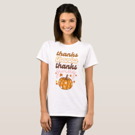紅葉ズグルーヴィカンプキンホリデーサンクスギビング Tシャツ