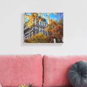 紅葉ズニューヨークNYCアーキテクチャ建物 キャンバスプリント (インサイチュ (リビング))
