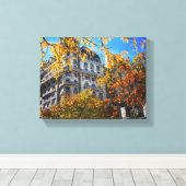 紅葉ズニューヨークNYCアーキテクチャ建物 キャンバスプリント (インサイチュ (ウッドフロア))