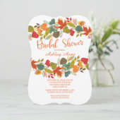 紅葉ズブライダカラフルルシャワー招待 招待状 (スタンド正面)