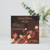 紅葉ズブライダルシャワー招待状秋 招待状 (スタンド正面)