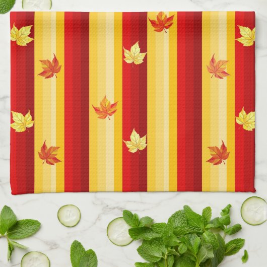 紅葉タオル キッチンタオル (折り畳み)