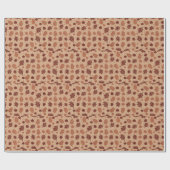 紅葉タンシームレスパターン ラッピングペーパー (フラット)