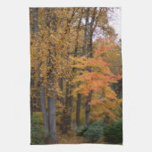 紅葉チューリップポプラールツリー キッチンタオル (縦)