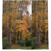 紅葉チューリップポプラールツリー シャワーカーテン (正面)