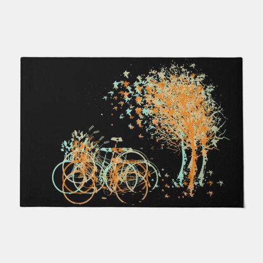 紅葉ツリー ドアマット (正面)