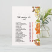 紅葉ティーウェディングシューズゲームカード 案内状 (スタンド正面)
