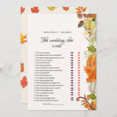 紅葉ティーウェディングシューズゲームカード 案内状 (正面/裏面)