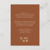 紅葉テラコッタウェディングレセプション エンクロージャーカード (裏面)