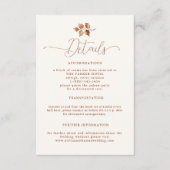 紅葉テラコッタエレガントウェディング詳細 エンクロージャーカード (正面)