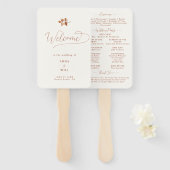 紅葉テラコッタシック結婚式 プログラムハンド ハンドファン (正面&裏面)