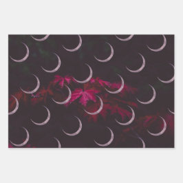 紅葉トリプルムーンラッピング紙 ラッピングペーパーシート