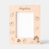 紅葉トーストイレキノコ名前をカスタムする5x7 レーザー彫刻フレーム (正面)