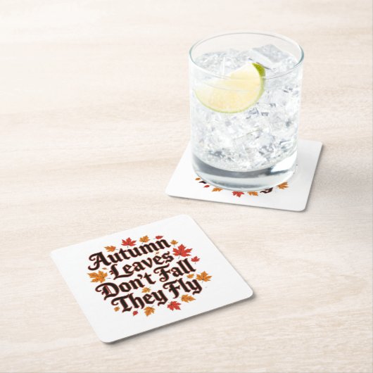 紅葉ドー秋彼らは飛ぶ スクエアペーパーコースター (インサイチュ)