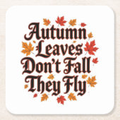 紅葉ドー秋彼らは飛ぶ スクエアペーパーコースター (正面)