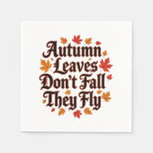 紅葉ドー秋彼らは飛ぶ スタンダードカクテルナプキン (正面)
