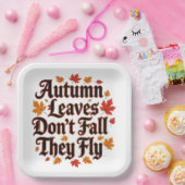 紅葉ドー秋彼らは飛ぶ ペーパープレート (パーティー)