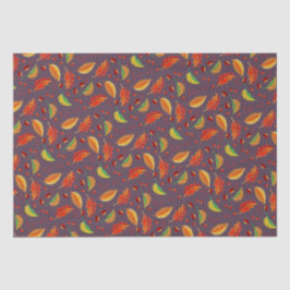 紅葉ナッツ栗パターンエレガント秋 薄葉紙