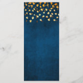 紅葉ネイビーブルーと金ゴールド結婚ズ メニュー (裏面)