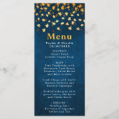 紅葉ネイビーブルーと金ゴールド結婚ズ メニュー (正面)