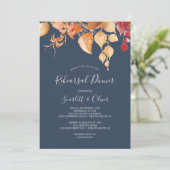 紅葉ネイビーブルー&ブルゴーニュリハーサルディナー 招待状 (スタンド正面)