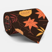 紅葉ネックタイ秋 ネクタイ (ロール)