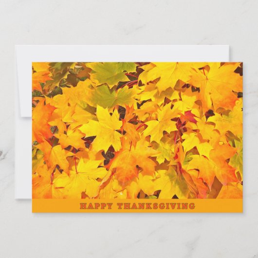 紅葉ハッピーサンクスギビング挨拶 シーズンカード (正面)
