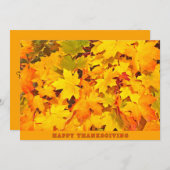 紅葉ハッピーサンクスギビング挨拶 シーズンカード (正面/裏面)
