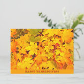 紅葉ハッピーサンクスギビング挨拶 シーズンカード (スタンド正面)