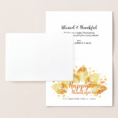 紅葉ハッピーサンクスギビング 箔カード (ディスプレー)