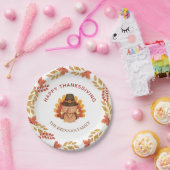 紅葉ハッピー感謝祭ディナーゴブル ペーパープレート (パーティー)