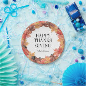 紅葉ハッピー感謝祭紙プレート ペーパープレート (パーティー)