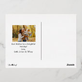 紅葉ハッピー感謝祭2枚 箔シーズンポストカード (裏面)