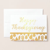 紅葉ハッピー感謝祭 箔カード (封筒付き正面)