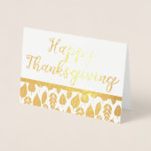 紅葉ハッピー感謝祭 箔カード (正面)