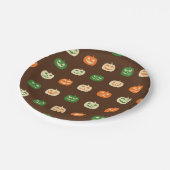 紅葉ハロウィンカボチャ模様 ペーパープレート (アングル)