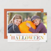紅葉ハロウィンフォトカードポストカード ポストカード (正面/裏面)