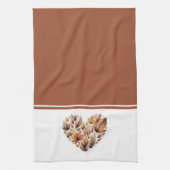 紅葉ハート型 キッチンタオル (縦)