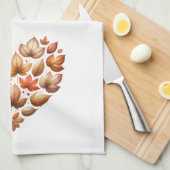 紅葉ハート型 キッチンタオル (四つ折り)