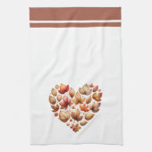 紅葉ハート型 キッチンタオル (縦)