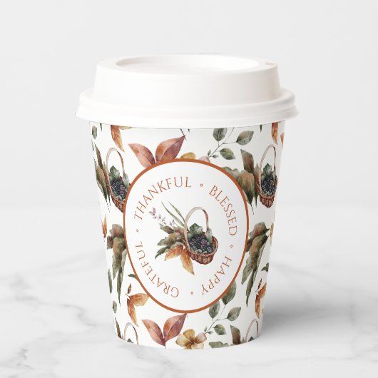 紅葉バスケットベリー賛美 紙コップ (正面)