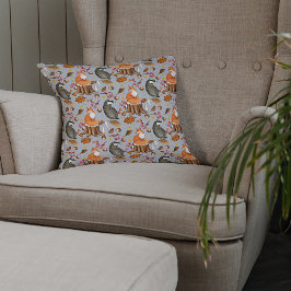 紅葉バドガー&キツネ クッション