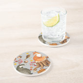 紅葉バドガー&キツネ コースター (側面)