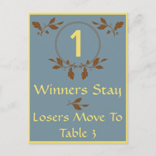 紅葉バンコテーブルカード#1 ポストカード (正面)