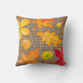 紅葉バーラップ クッション (裏面)